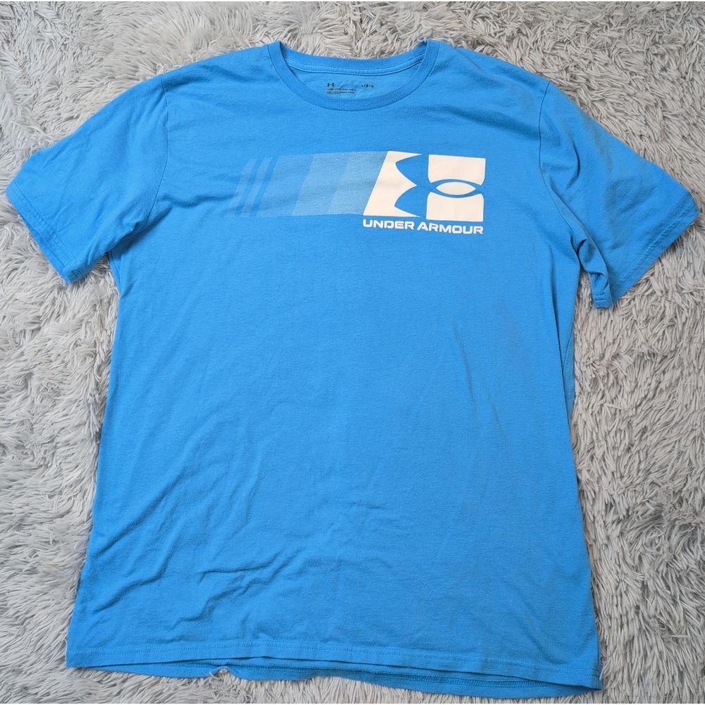 Under Armour Shirt Womens L Tee Athletic Stretch Active Wear Comfort Logo